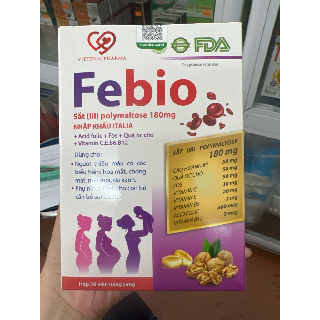 Viên uống sắt bổ máu Febio | Shopee Việt Nam