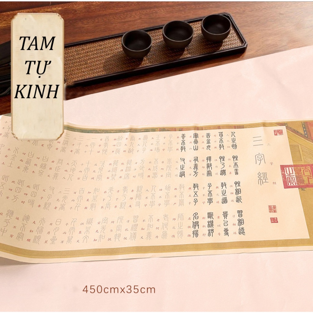 Luyện Chữ Triện Thư Tam Tự Kinh Đệ Tử Quy Thiên Tự Văn Luyện Nét Bút Lông Thư Pháp