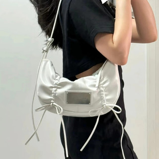 Miễn phí vận chuyển Hàn Quốc Matin kim  Bow Bow túi gấp túi tote nhỏ thiết kế thương hiệu matinkim Bowknot vỏ bọc nách t