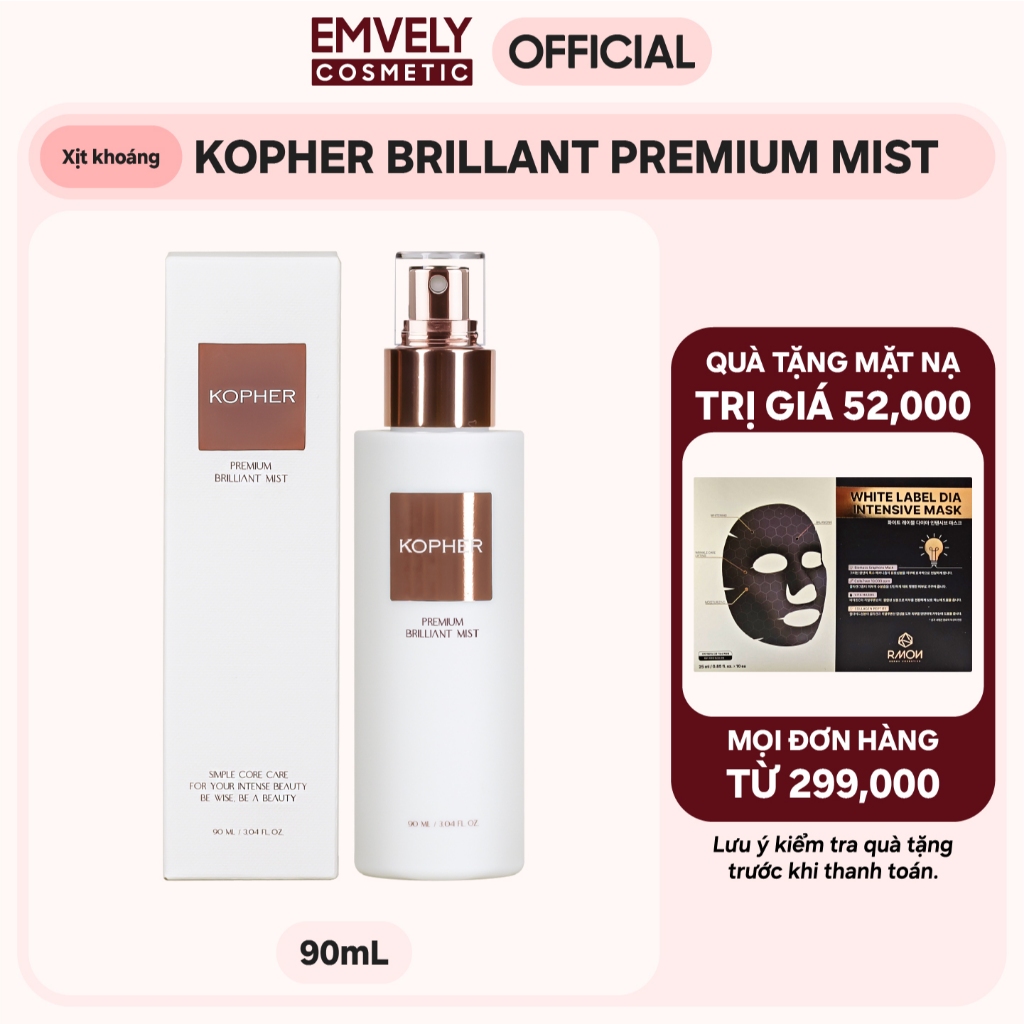 XỊT KHOÁNG KOPHER PREMIUM BRILLIANT MIST (90mL) | Shopee Việt Nam