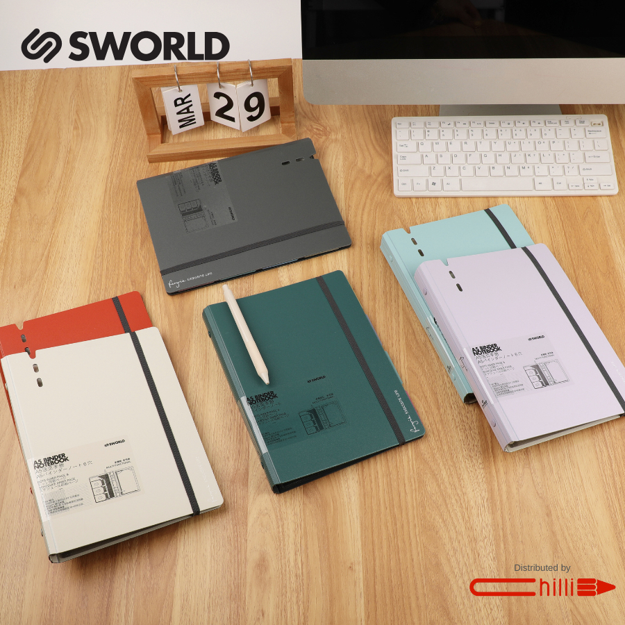 SWORLD Sổ Còng A5/A6, mini Fargrik 6 Lỗ Schedule & Dot Line | Shopee ...