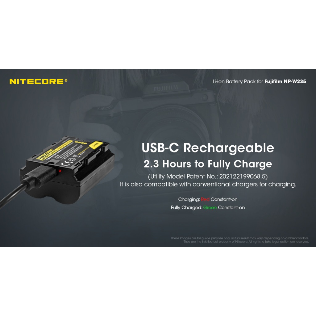 Pin Nitecore NP-W235 cho các máy ảnh Fujifilm dùng pin Fujifilm NP-W235 | BigBuy360 - bigbuy360.vn