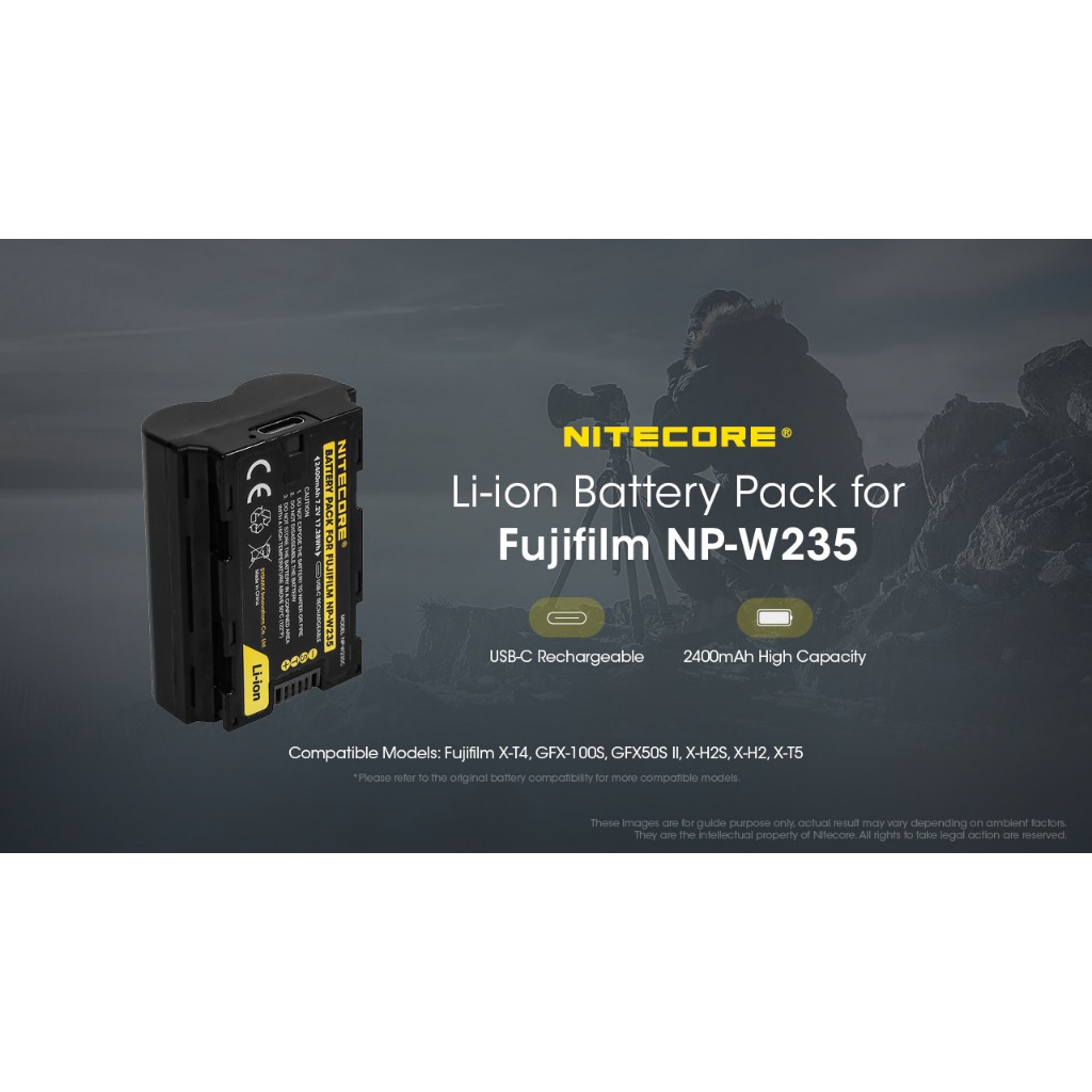 Pin Nitecore NP-W235 cho các máy ảnh Fujifilm dùng pin Fujifilm NP-W235 | BigBuy360 - bigbuy360.vn