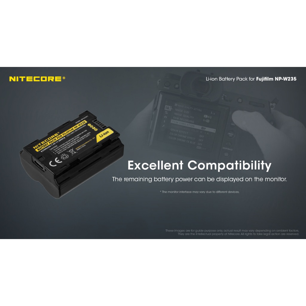 Pin Nitecore NP-W235 cho các máy ảnh Fujifilm dùng pin Fujifilm NP-W235 | BigBuy360 - bigbuy360.vn