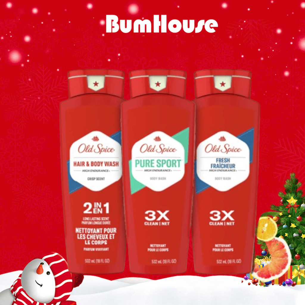 Gel Tắm Gội Old Spice nhiều mùi hương 473ml/532ml/887ml