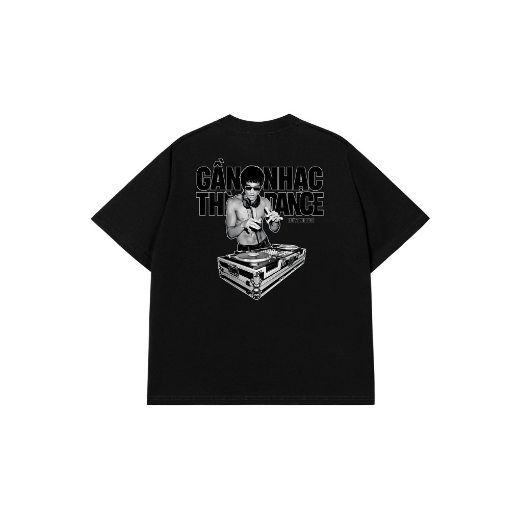 Áo Vớ Vẩn Vui Tươi REDLABEL Áo Thun GẦN NHẠC THÌ DANCE Cotton 100% Oversize Nam Nữ TS33