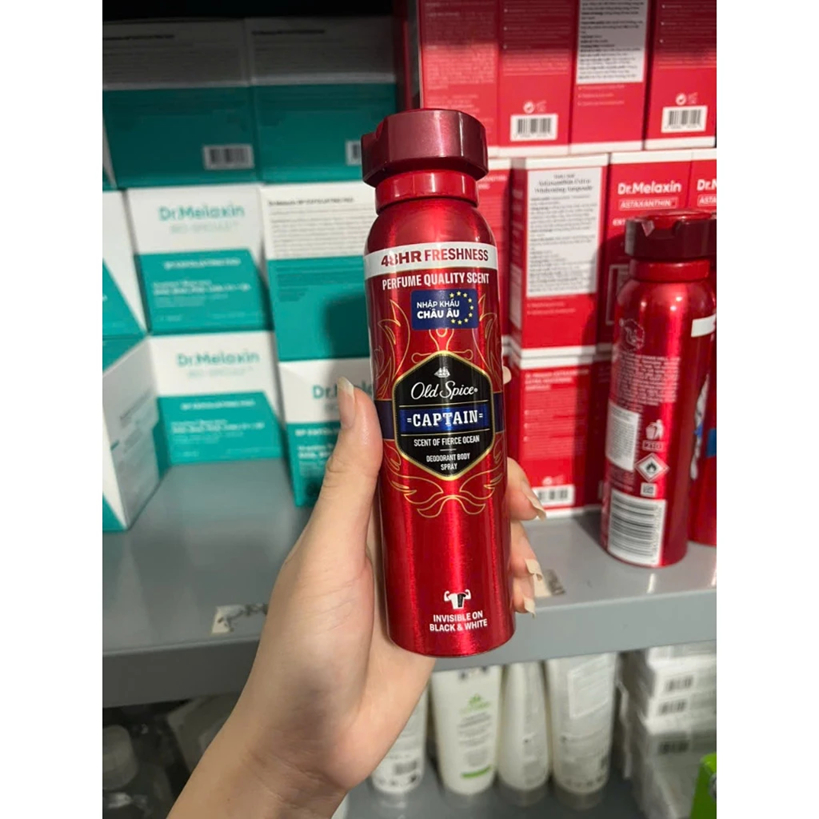 Xịt Khử Mùi Nam Old Spice Whitewater/Wolfthorn/Original/Captain 150ml