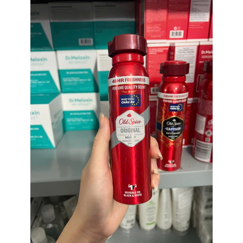 Xịt Khử Mùi Nam Old Spice Whitewater/Wolfthorn/Original/Captain 150ml