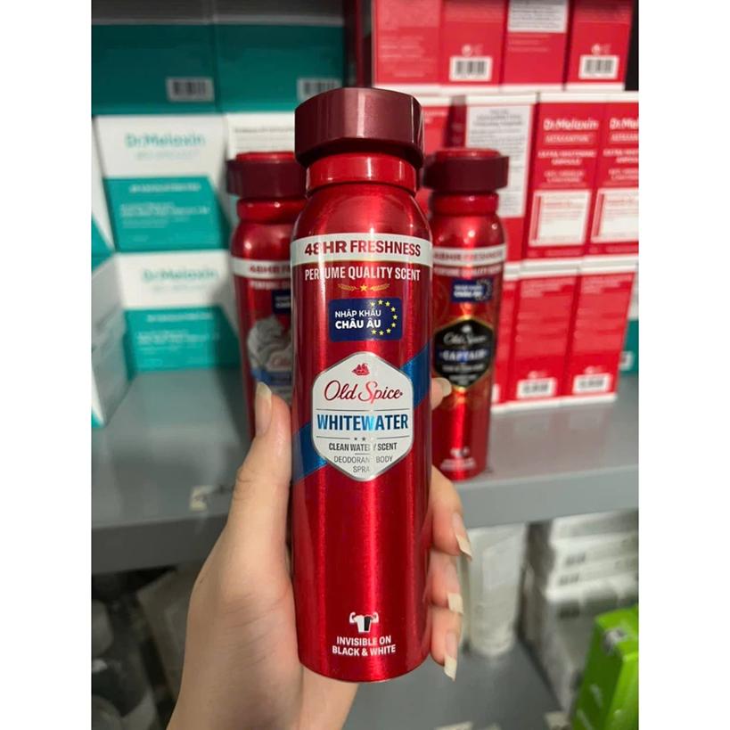 Xịt Khử Mùi Nam Old Spice Whitewater/Wolfthorn/Original/Captain 150ml