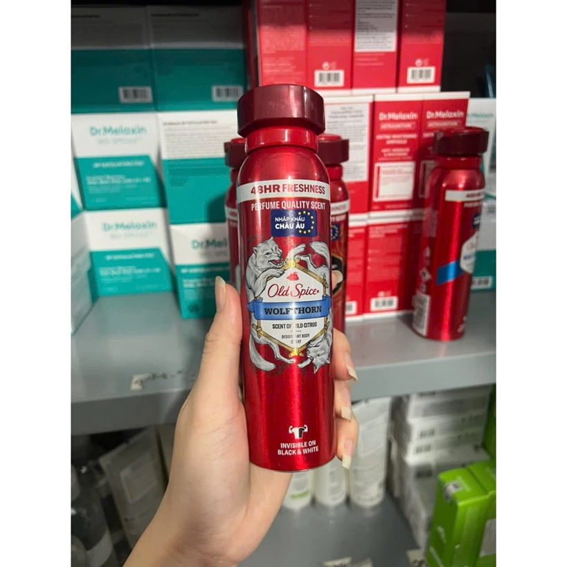Xịt Khử Mùi Nam Old Spice Whitewater/Wolfthorn/Original/Captain 150ml