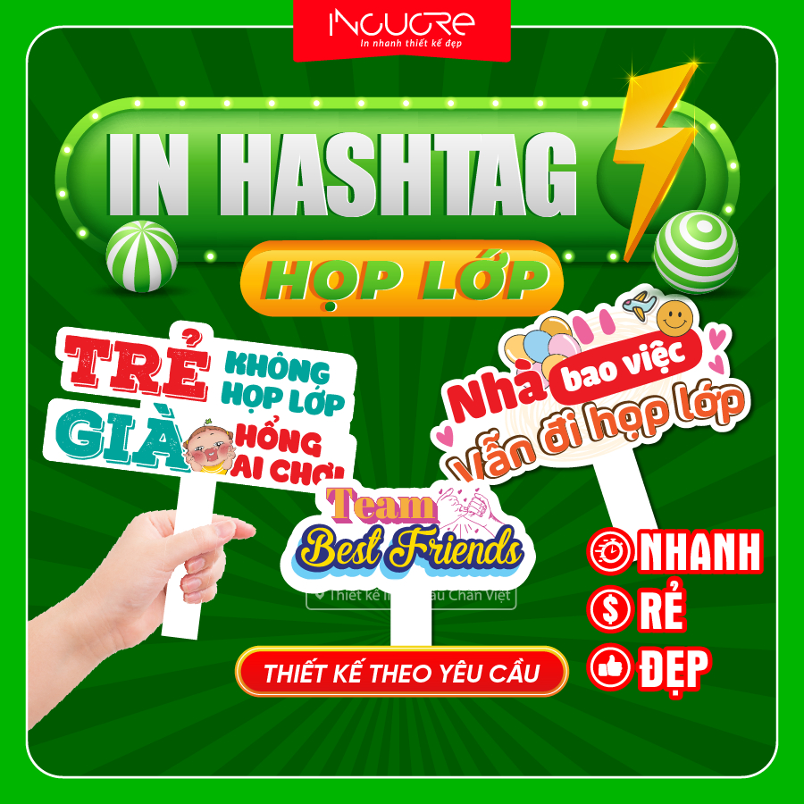 Hashtag 20/11, Hastag Họp Lớp, bảng cầm tay chụp ảnh học sinh, Hagtag ...