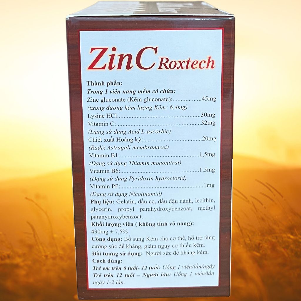 Zin C Roxtech Nâu - Rostex - Vinaphar - Vitamin Thanh Lọc