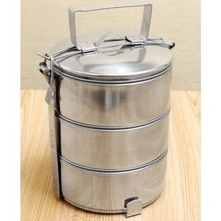 [Kho Sỉ] Cà Men Inox 2–4 Ngăn – Đường Kính 12cm – Gọn Nhẹ, Tiện Lợi – Mang Cơm Đi Làm