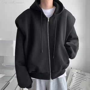 Áo Khoác Nỉ Hoodie Zip Trơn khóa kéo Nhiều Màu Form Rộng Unisex Nam Nữ L1