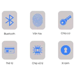 Khoá vân tay AKIA A07 - Nhận diện khuôn mặt Face ID, Nhiều cách mở khoá, Kết nối app TTLock, Bảo Hành 2 năm — ảnh 4