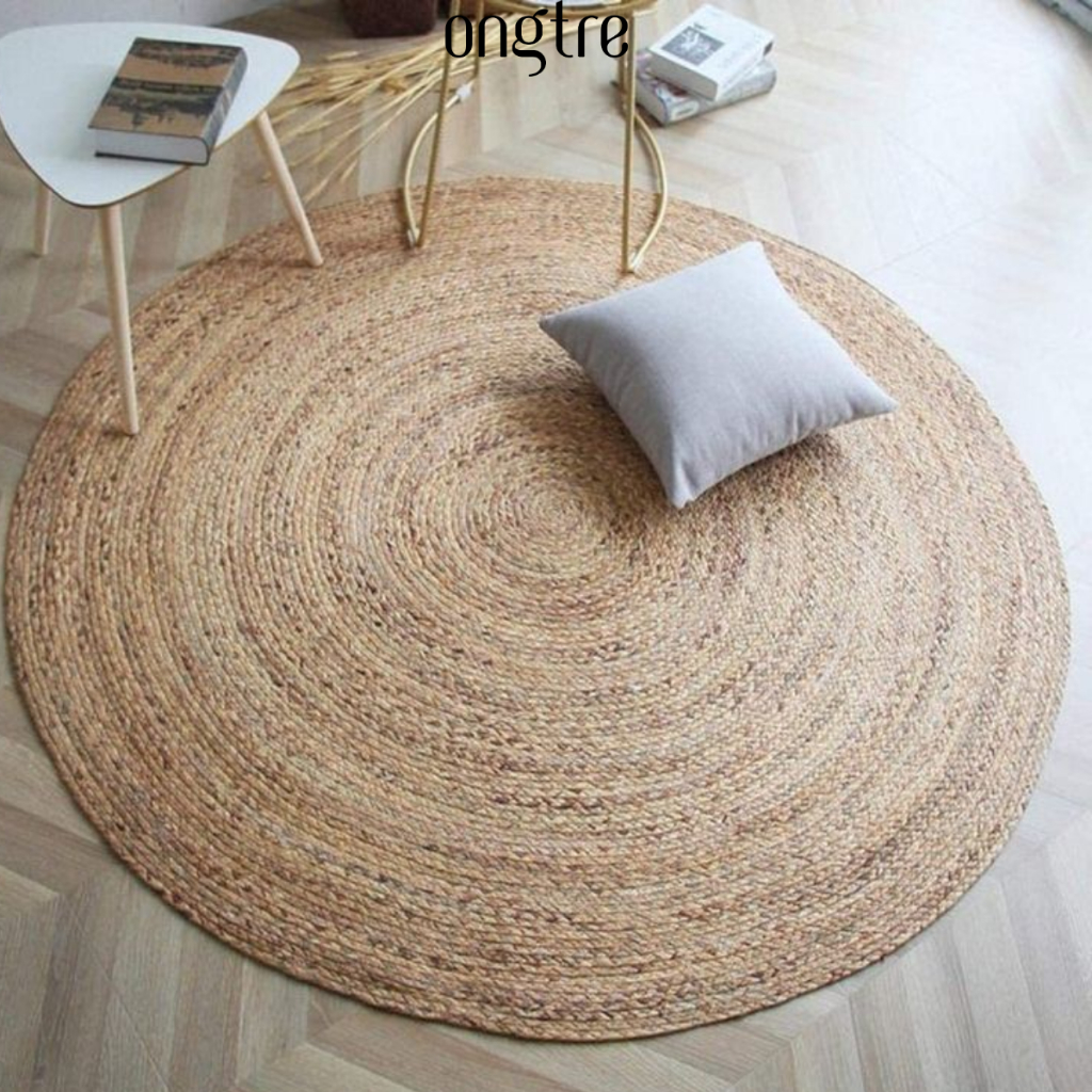 Thảm Cói, Thảm Lục Bình ONGTRE 60-120cm - Thảm Trải Sàn, Thảm Decor Trang Trí, Chụp Ảnh, Handmade Cao Cấp