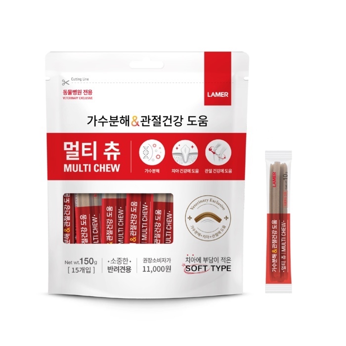 Snack cho chó Multi Chew chăm sóc răng miệng & hỗ trợ xương khớp,giảm dị ứng [ Túi 150g ]