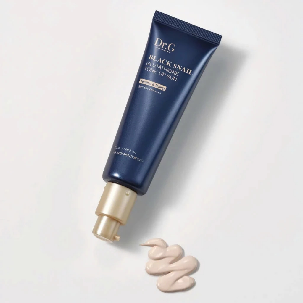 Kem chống nắng Dr.G Black Snail Glutathione Tone Up Sun SPF50+ PA++++ nâng tông dưỡng sáng da 10ml/50ml