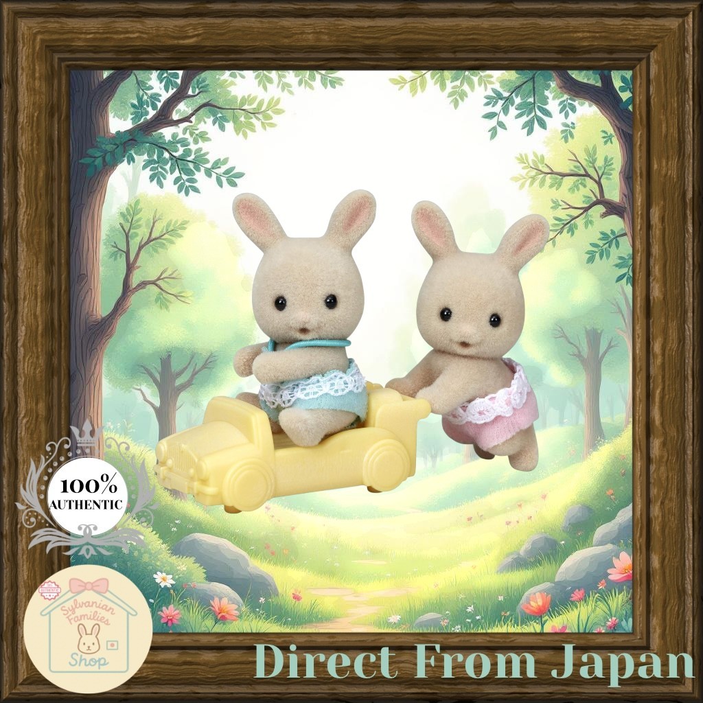 Sylvanian Families Doll 【Twin Milk Rabbit】 U-88 ST Mark Certification ...