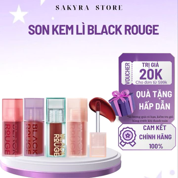 Son Kem Lì Black Rouge Double Layer Over Velvet đủ bảng màu chất son lì mịn lâu trôi, cấp ẩm tốt