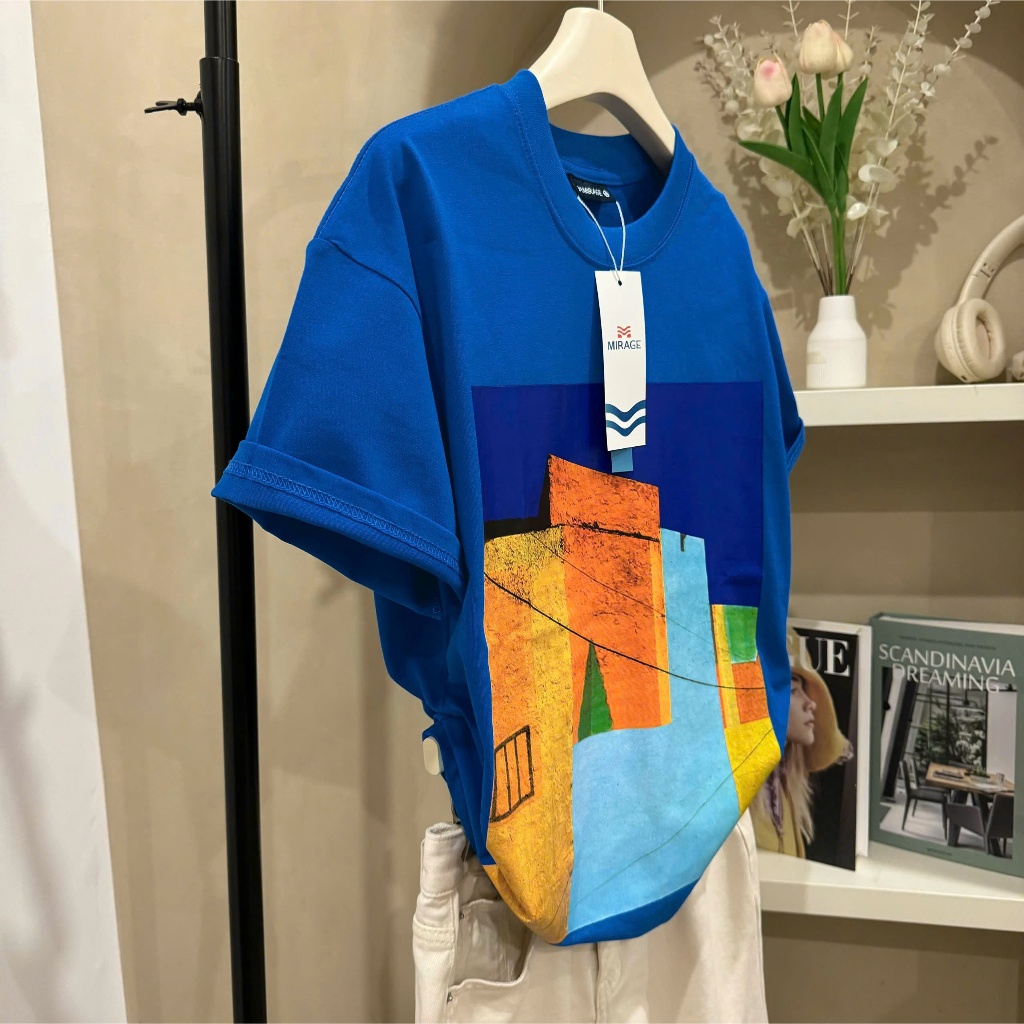 Áo Thun Mirage Nhà Xanh Trendy Local Brand Chất 100% Cotton Mềm Mịn Thoáng Mát.