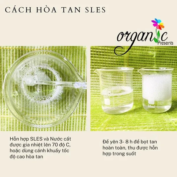 Chất làm sạch / hoạt động bề mặt SLES (SODIUM LAURYL ETHER SULFATE)