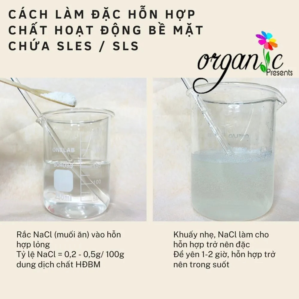 Chất làm sạch / hoạt động bề mặt SLES (SODIUM LAURYL ETHER SULFATE)