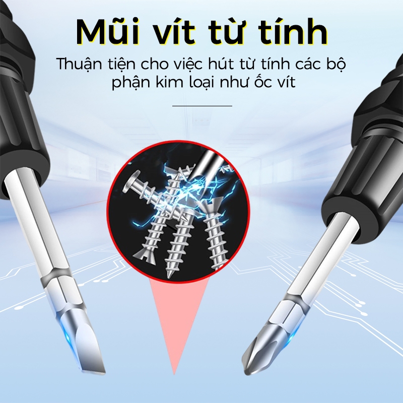 Bút Thử Điện Chuyên Dụng Cho Thợ Điện Áp Kỹ Thuật Số Đa Năng Kiêm Tua Vít Từ Tính Máy dò nguồn cảm ứng không tiếp xúc