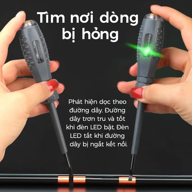 Bút Thử Điện Chuyên Dụng Cho Thợ Điện Áp Kỹ Thuật Số Đa Năng Kiêm Tua Vít Từ Tính Máy dò nguồn cảm ứng không tiếp xúc