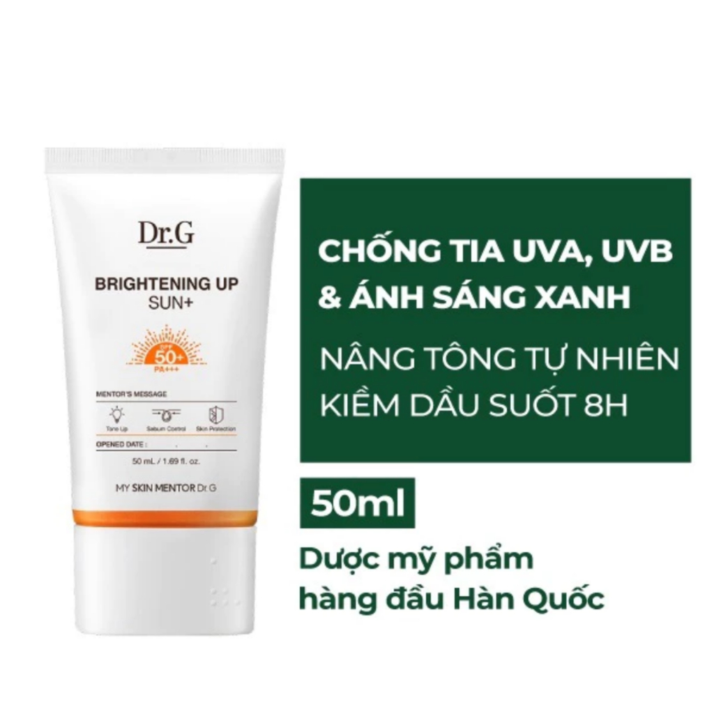 Kem chống nắng dưỡng sáng da Dr.G Brightening Up Sun+ SPF50+ PA+++ 10ml/20ml/50ml