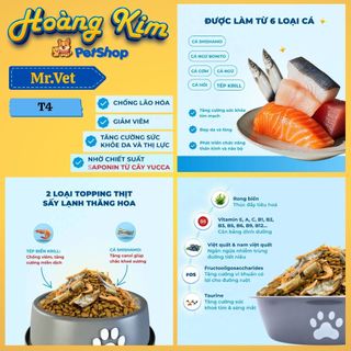Mr.Vet / Mr Vet 5KG - 10KG Thức ăn cho mèo hạt Topping Cao Cấp T1, T2, T3, T4, G1 Hoàng Kim Petshop