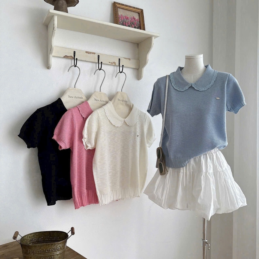 Áo Len Mirage Cổ Bèo Local Brand Chất Len Mongtoghi Mềm Mịn Thoáng Mát.