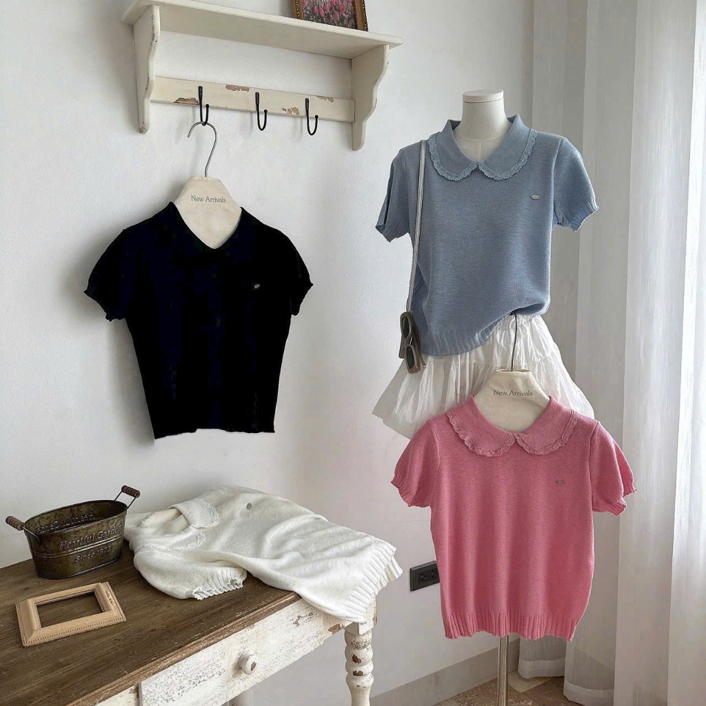 Áo Len Mirage Cổ Bèo Local Brand Chất Len Mongtoghi Mềm Mịn Thoáng Mát.