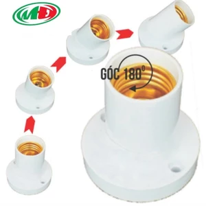 Đui đèn vát Hiếu Hưng gắn tường ĐT3 chuẩn đui E27