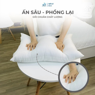 Ruột gối hơi bông gòn M2T Bedding trắng tinh khiết gối đầu nằm êm ái hỗ trợ đầu và cổ