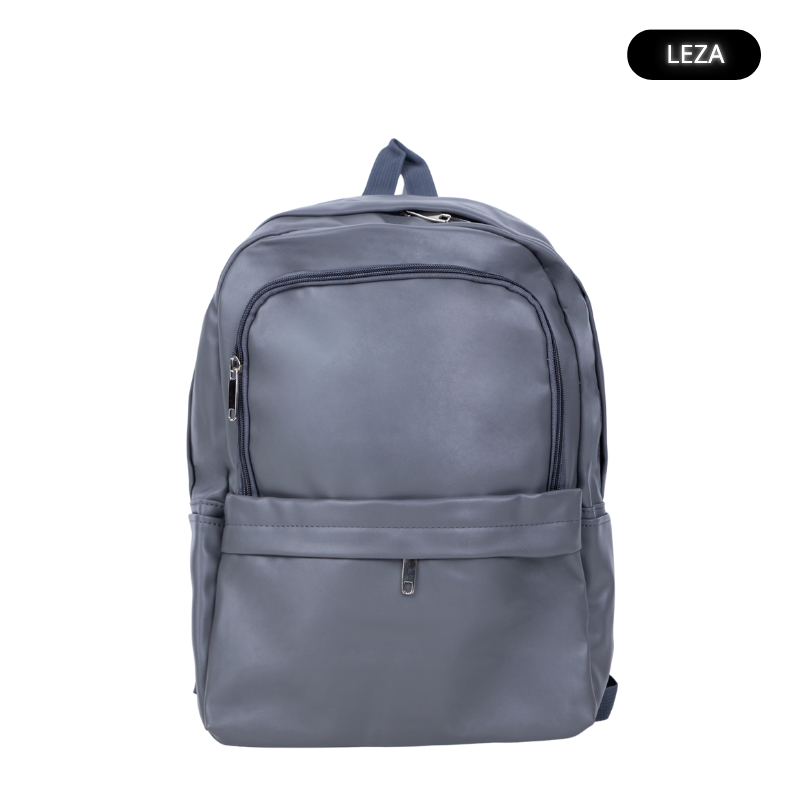 Balo nam nữ đi học balo da pu nam nữ ulzzang chống thấm nước basic trơn đựng laptop