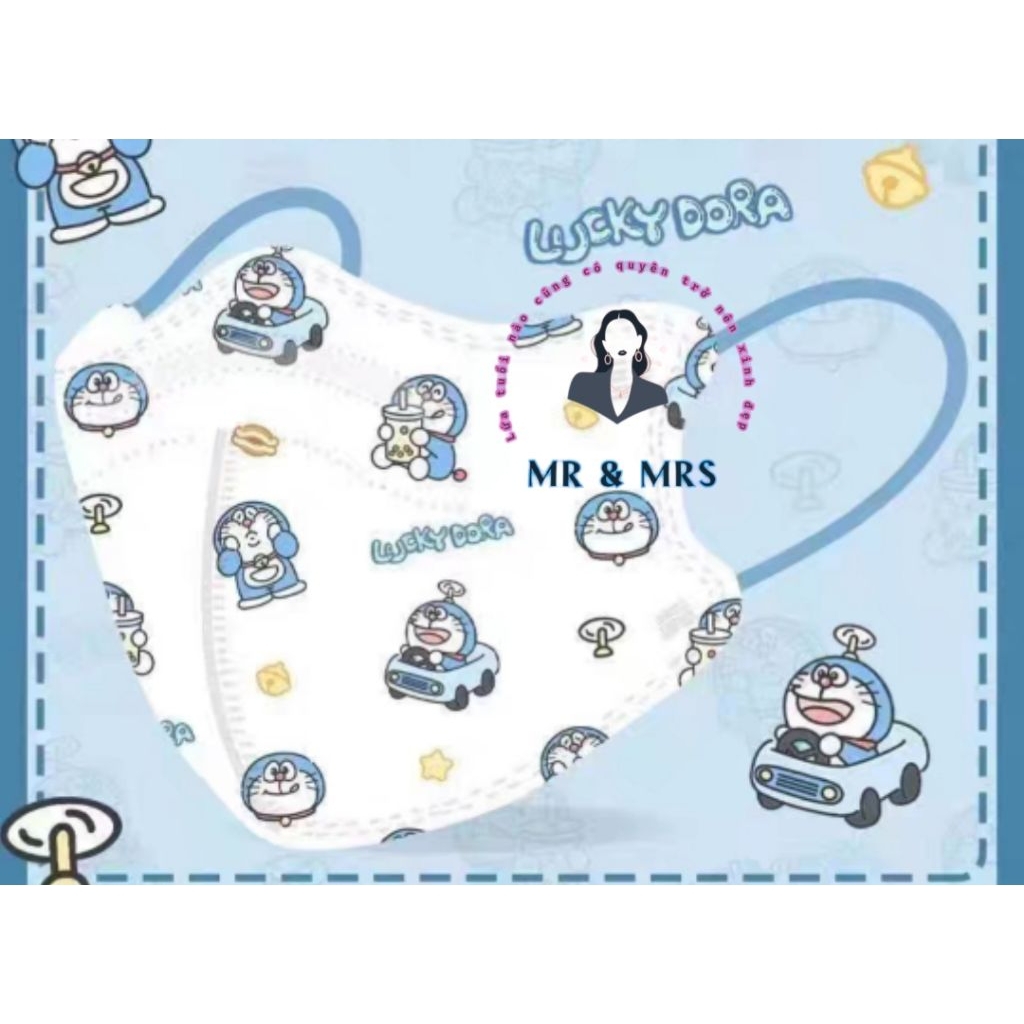(Set 10/50c) khẩu trang y tế Hoạt Hình Doraemon Người Lớn