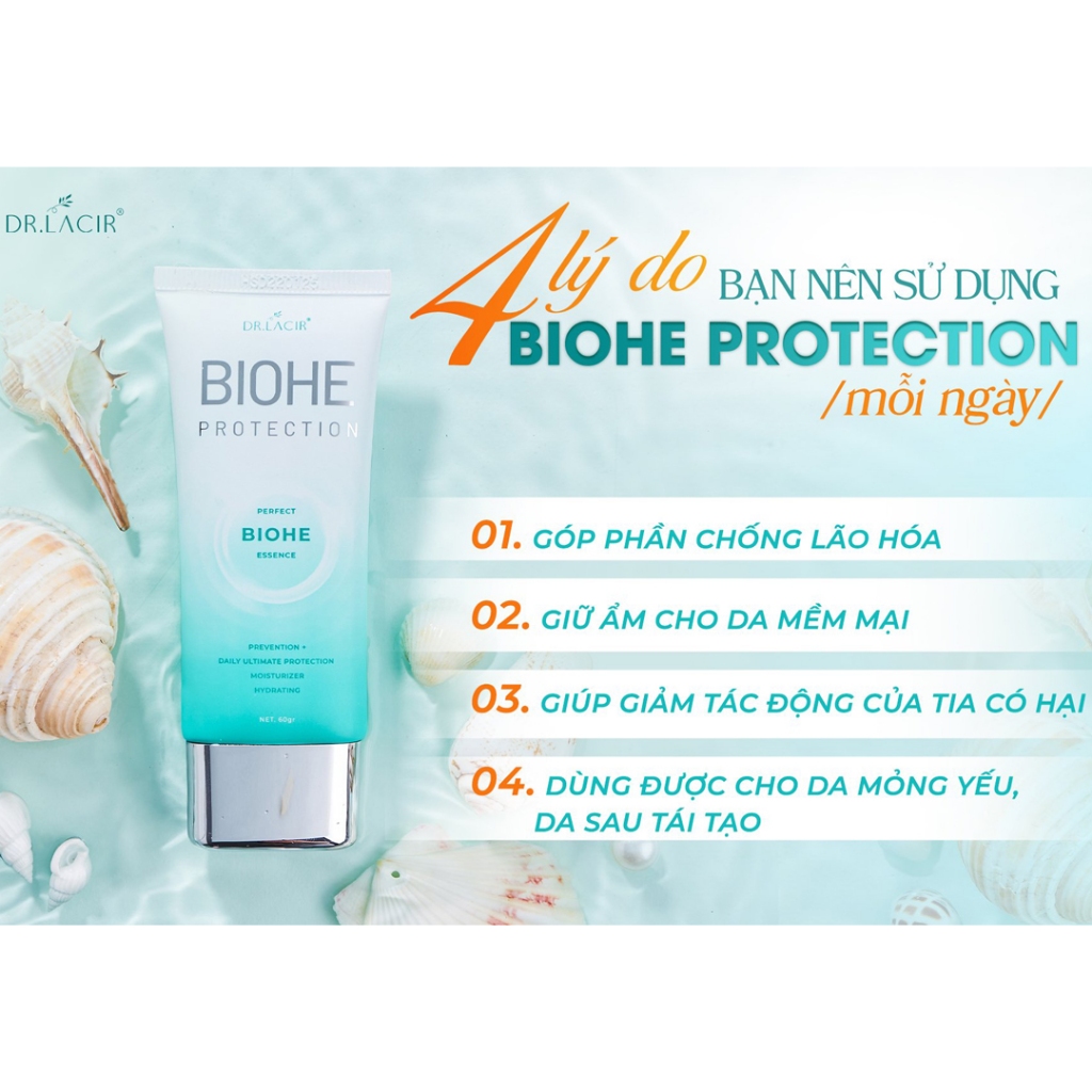 Kem Chống Nắng Sinh Học BIOHE Protection DR.LACIR (60g)