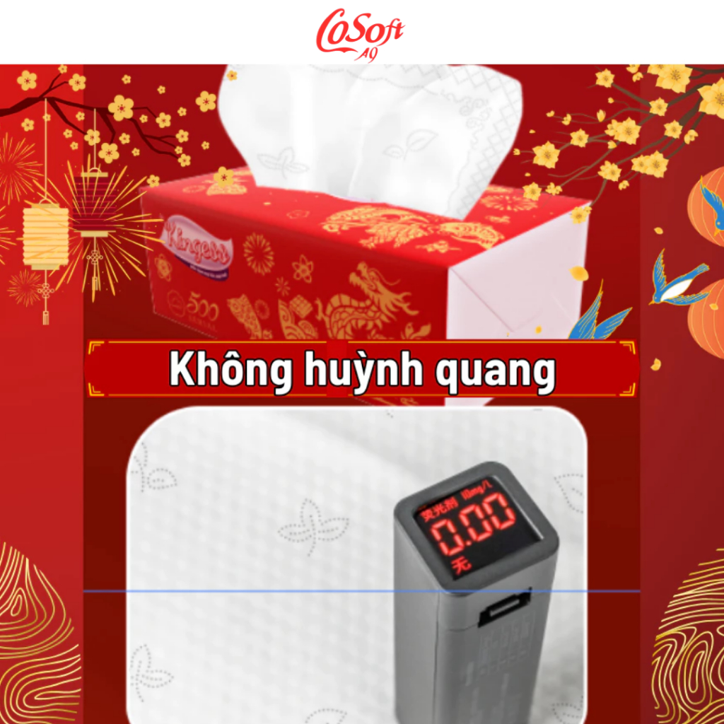 GIẤY ĂN TẾT Kingess Mang Tài Lộc Đến Cho Mọi Nhà Giấy 5 Lớp/ 500 Tờ Cao Cấp dày dặn mịn màng