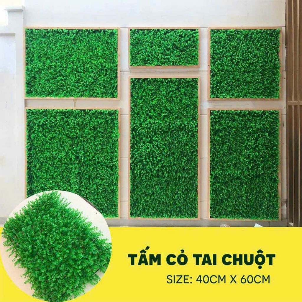 Combo 30 tấm Thảm cỏ trang trí tường kích thước 40cm x 60cm trang trí tường làm packgroud chụp sản phẩm,...