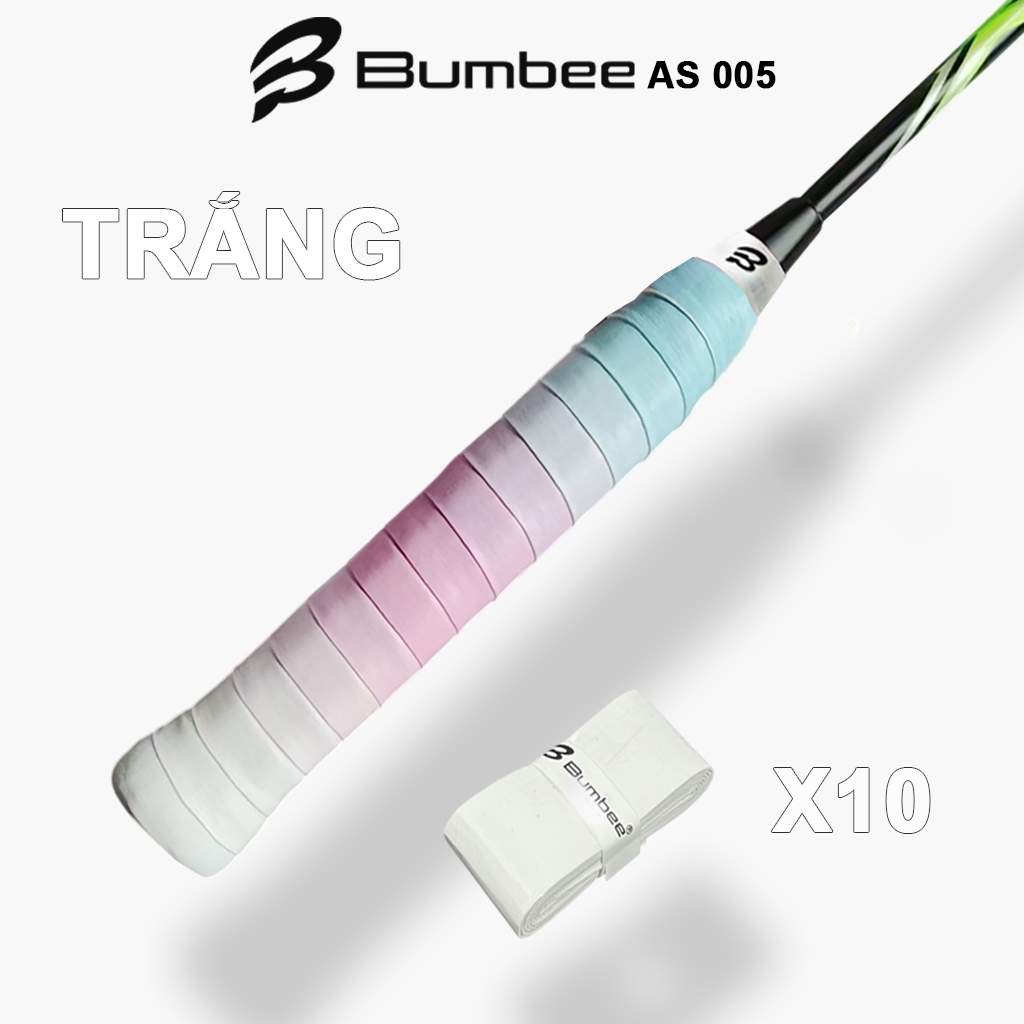 Quấn Cán Vợt Loang Màu Bumbee AS005 – Đẹp Độc Lạ, Cầm Là Ghiền Túi Zip Vỉ 10c Tiện Lợi