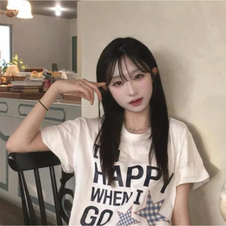 Mua hộ Hàn Quốc waikei  Sao sọc thư ngắn tay áo riku Maeda Lu cùng kiểu tay áo ngắn T Áo sơ mi ngắn T  Đồng tính nữ