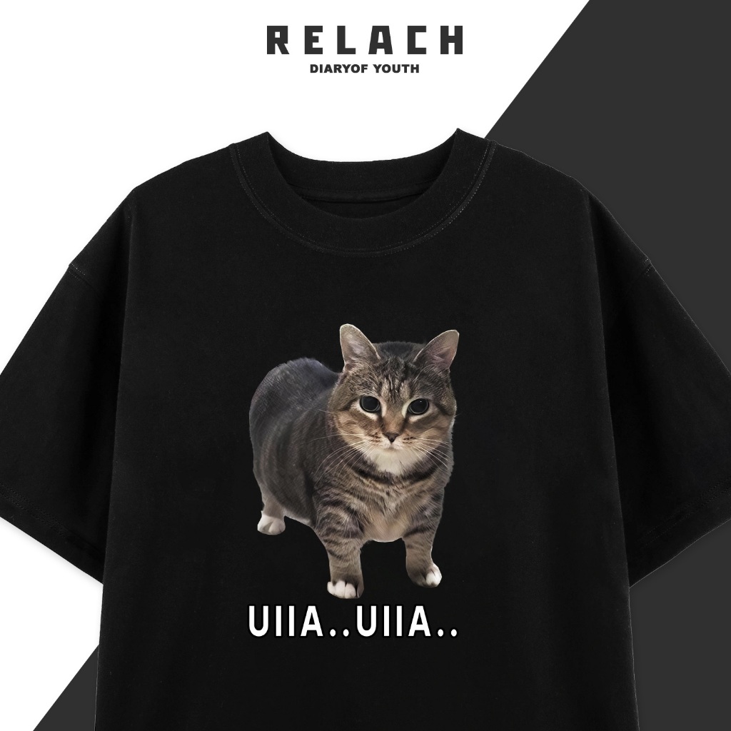 áo thun oversize xám tro meme-core