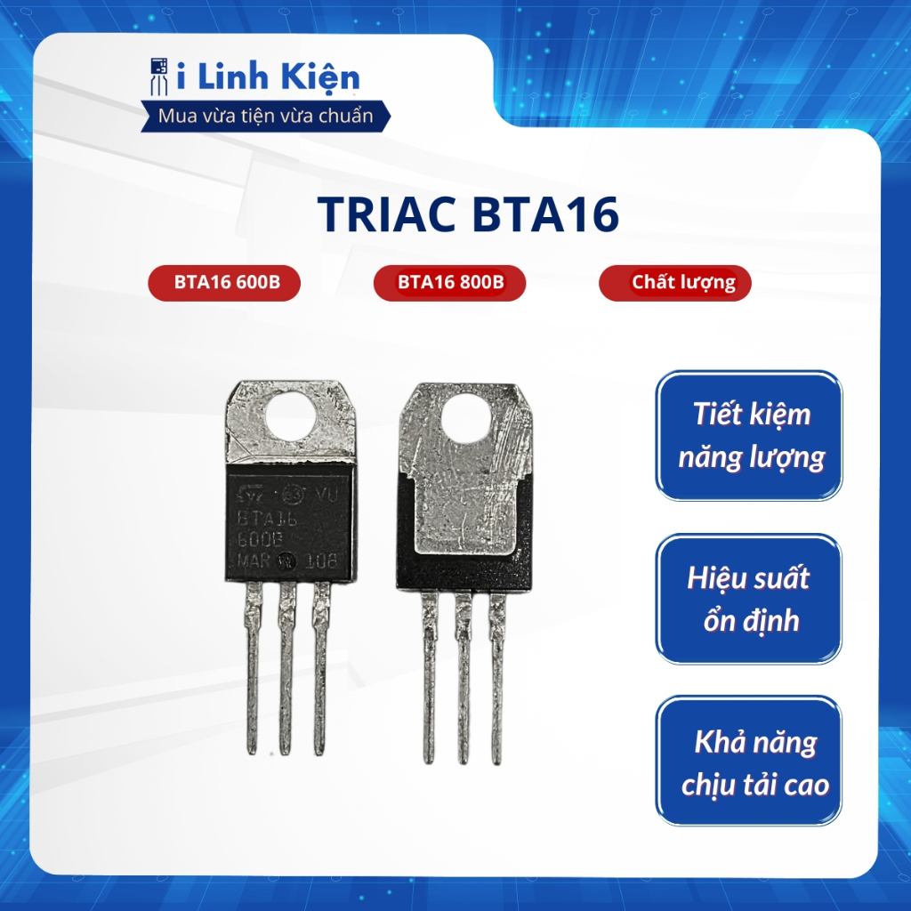 Triac BTA16 800V BTA16 600V chất lượng tốt. | Shopee Việt Nam