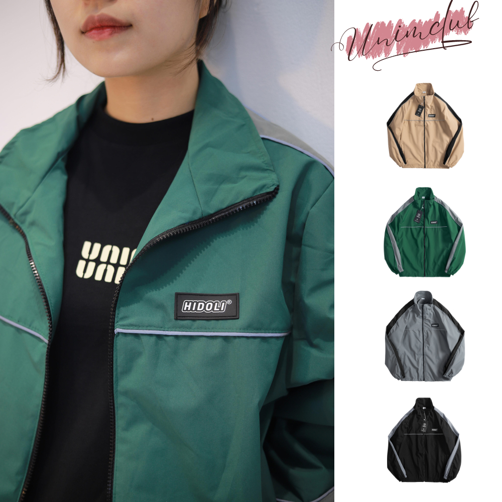[HÀNG LOẠI 1] Áo Khoác Gió 2 Lớp Unisex Nam Nữ Chống Nước Viền Phản Quang Unim Vải Gió Tráng Bạc