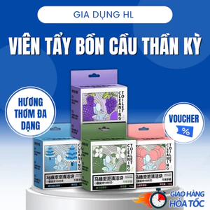Set 4 Viên Tẩy Toilet Khử Mùi Thơm Mát – Làm Sạch Bóng, Kháng Khuẩn, Hương Dịu Dễ Chịu