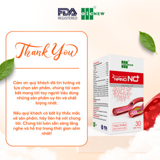 (COMBO MUA 3 TẶNG 1) Thực Phẩm Bảo Vệ Sức khỏe Nano NO+ OIC NEW Giảm Mỡ Máu Ổn Định Huyết Áp Tốt Cho Tim Mạch Lọ 30 viên