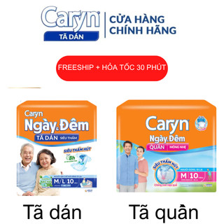 (mua 5 tặng 1) Bỉm người lớn Caryn ngày và đêm chính hãng tiết kiệm thấm hút tốt