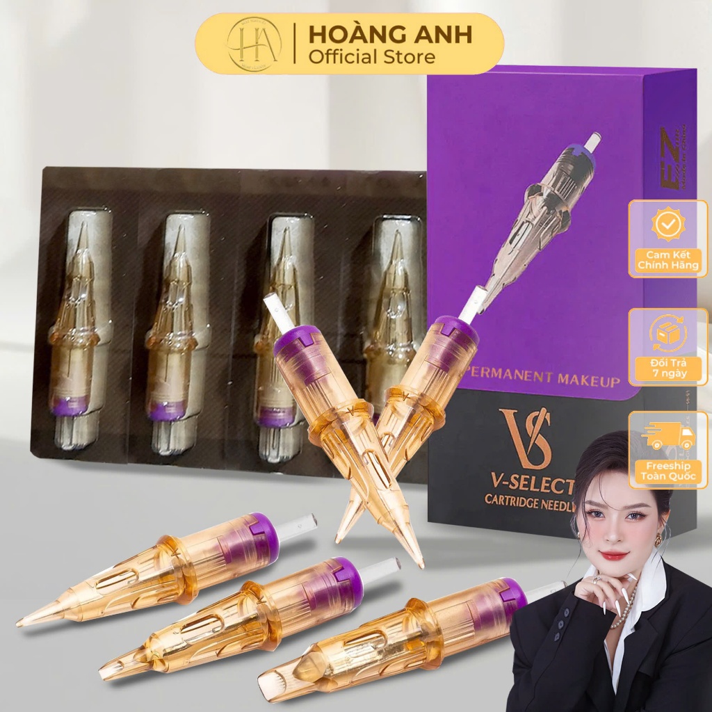 Kim EZ VS V Select H004 – Kim Xăm Máy Pen Chính Hãng, Siêu Bén, Chuyên Dụng Phun Môi Mày