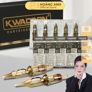 Kim Pen KWADRON Nâu Chính Hãng – Hộp 20 Kim Siêu Bén, Tương Thích Máy Pen Phun Xăm Thẩm Mỹ | DCPX Hoàng Anh